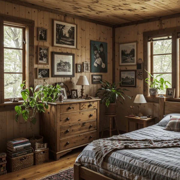 Vintage accessories bedroom