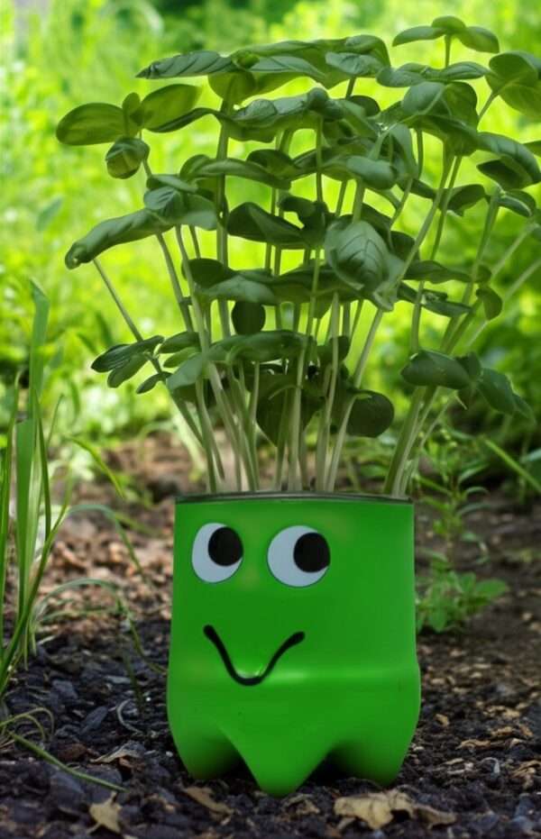 plastic bottle planter