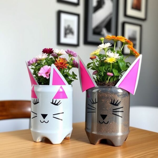 plastic bottle planter ideas