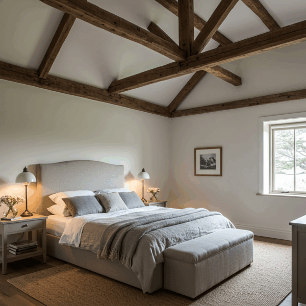 Cozy rustic bedroom