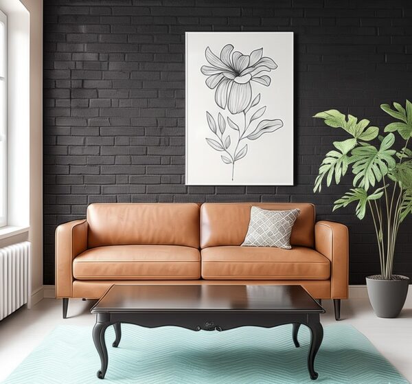 brick wall accent