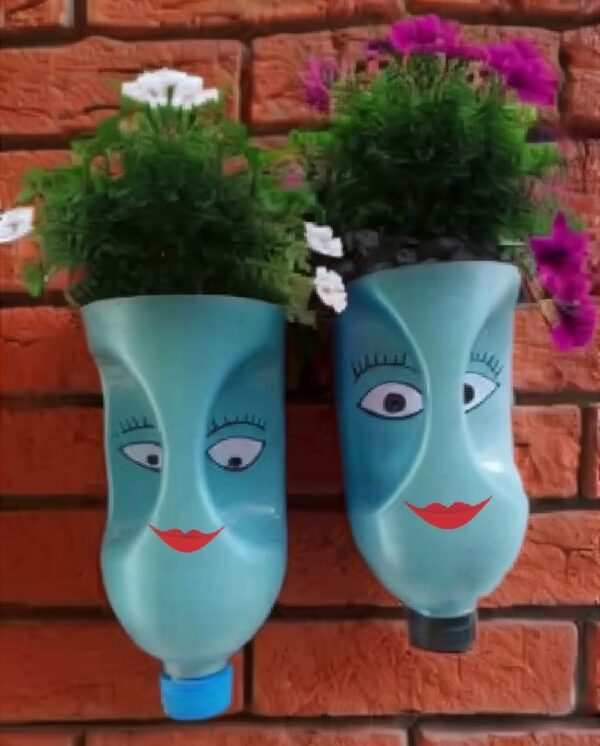 diy plastic bottle planter