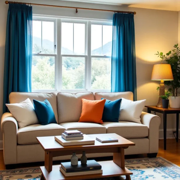 window curtains living room