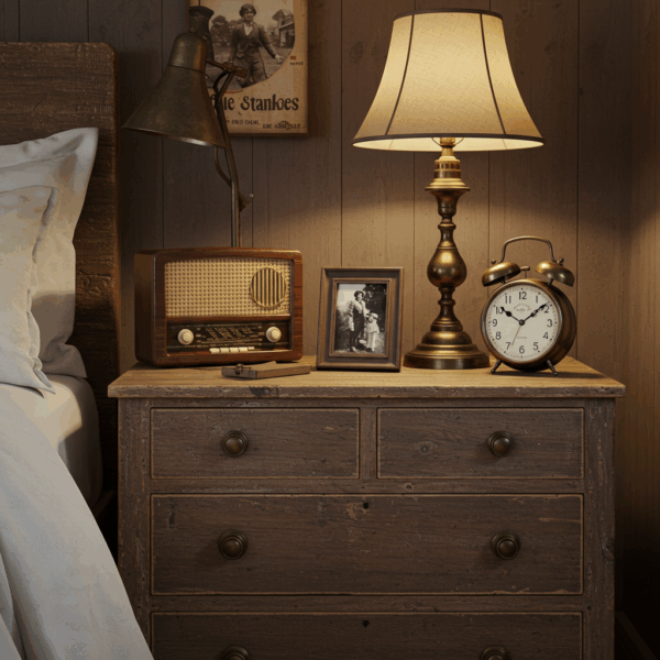 Vintage rustic bedroom