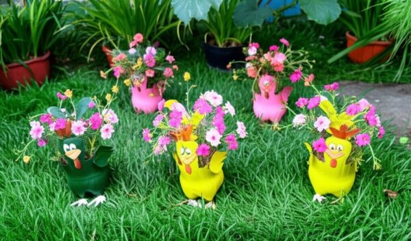diy plastic bottle planter