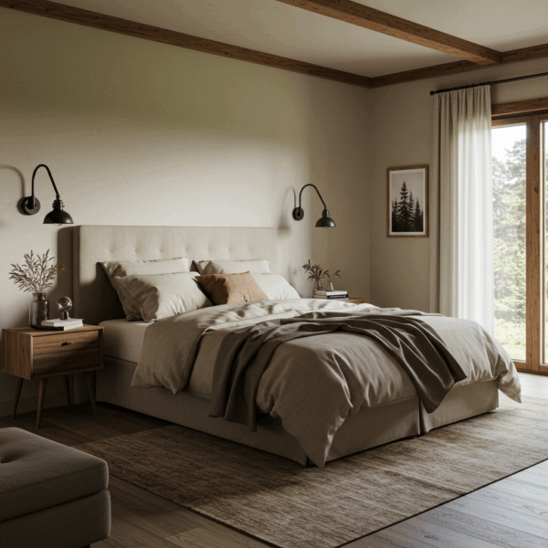 Rustic chic bedroom 