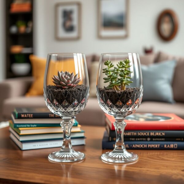 reuse old drinking glasses